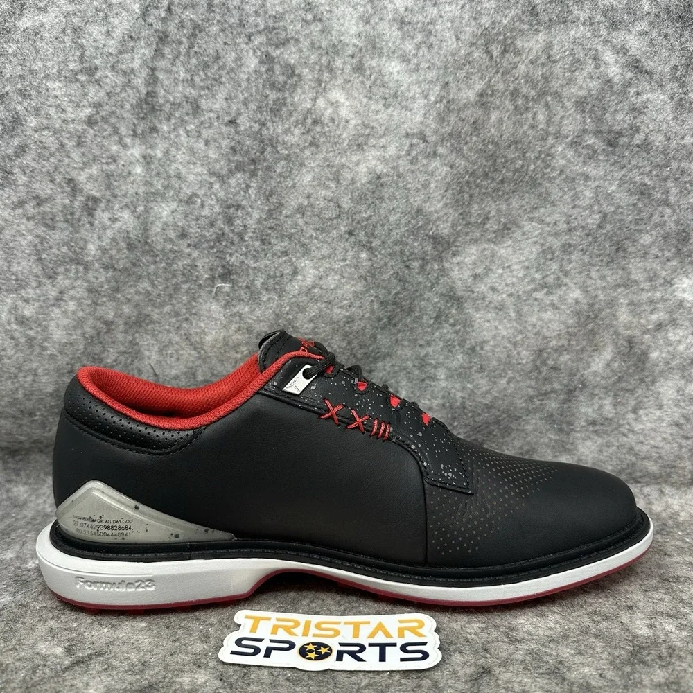 Air Jordan ADG 5 Golf Shoes Mens Size 9.5 Black Fire Red Bred Nike FQ6642-001
